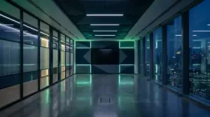 Modern empty corporate conference